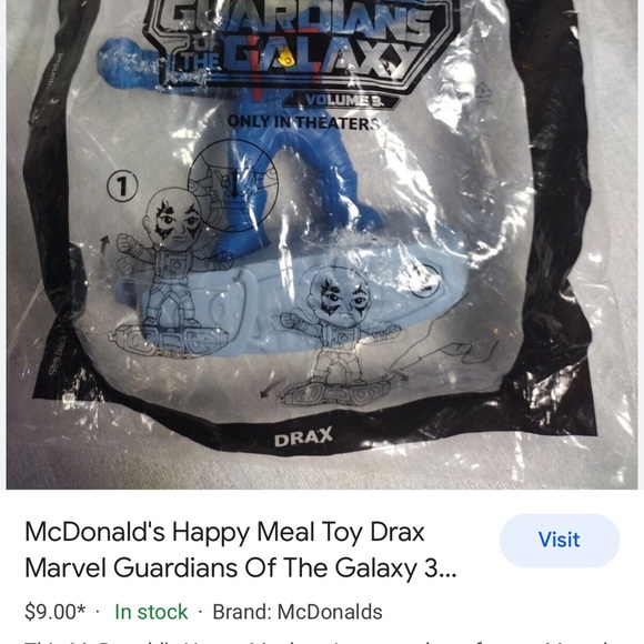 McDonald’s Disney Marvel Guardians of the Galaxy Vol 3 Drax Happy Meal Toy. New. - Picture 7 of 7